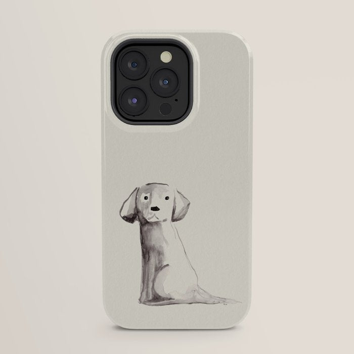 Little pup watercolor dog painting iPhone Case Gallery Image 23
