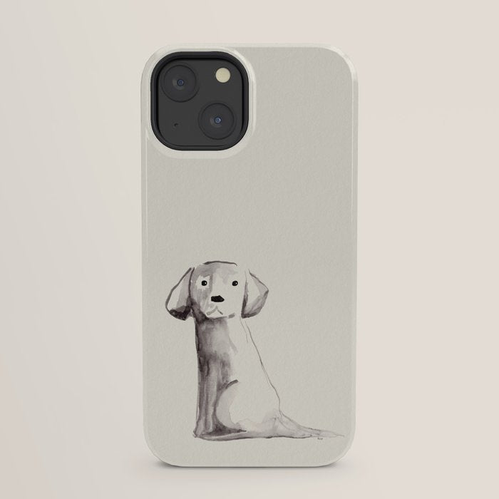 Little pup watercolor dog painting iPhone Case Gallery Image 21