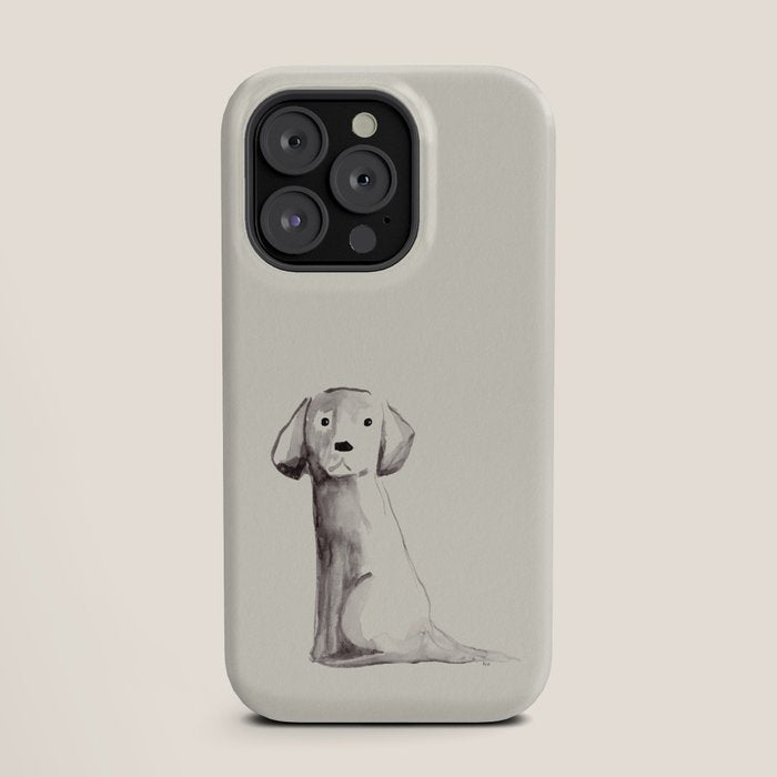 Little pup watercolor dog painting iPhone Case Gallery Image 19