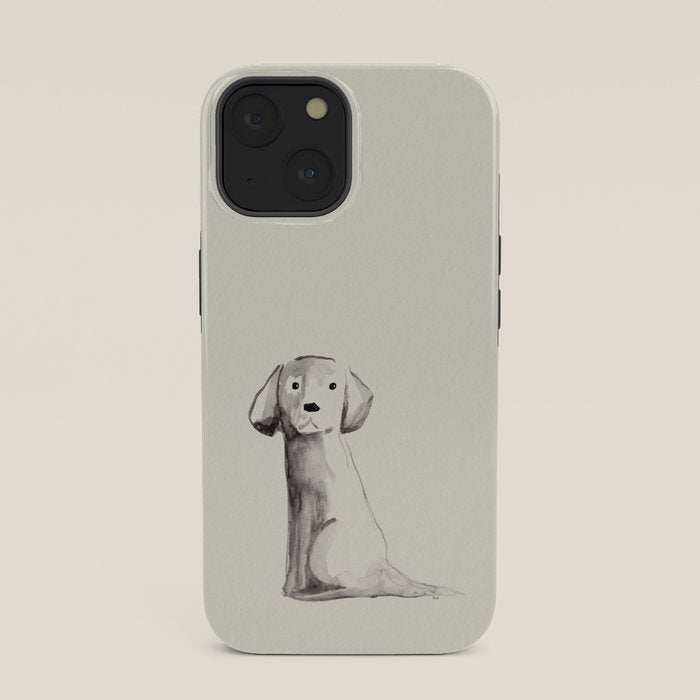 Little pup watercolor dog painting iPhone Case Gallery Image 33