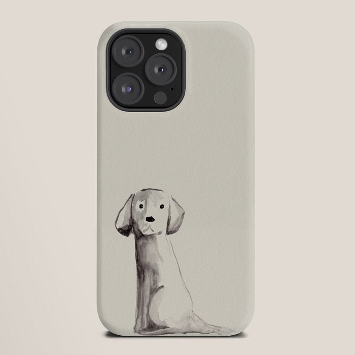 Little pup watercolor dog painting iPhone Case Gallery Image 20