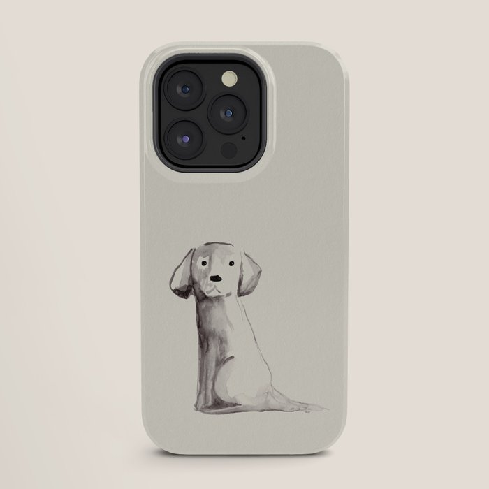 Little pup watercolor dog painting iPhone Case Gallery Image 27