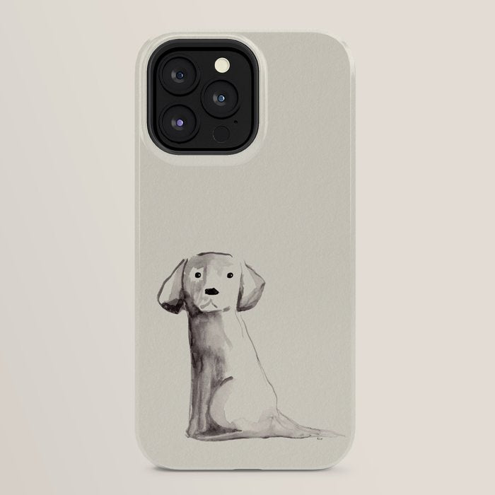 Little pup watercolor dog painting iPhone Case Gallery Image 32