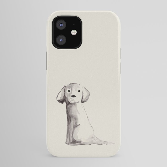 Little pup watercolor dog painting iPhone Case Gallery Image 41