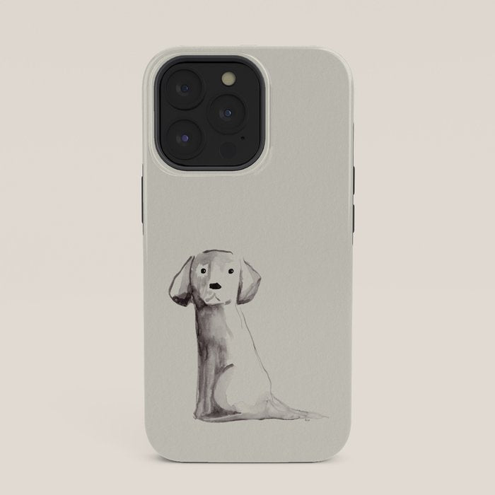 Little pup watercolor dog painting iPhone Case Gallery Image 35