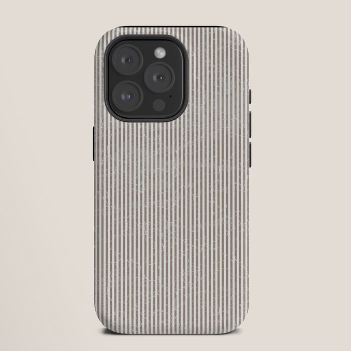 Cocoa Brown Tan Pinstripes iPhone Case Gallery Image 11