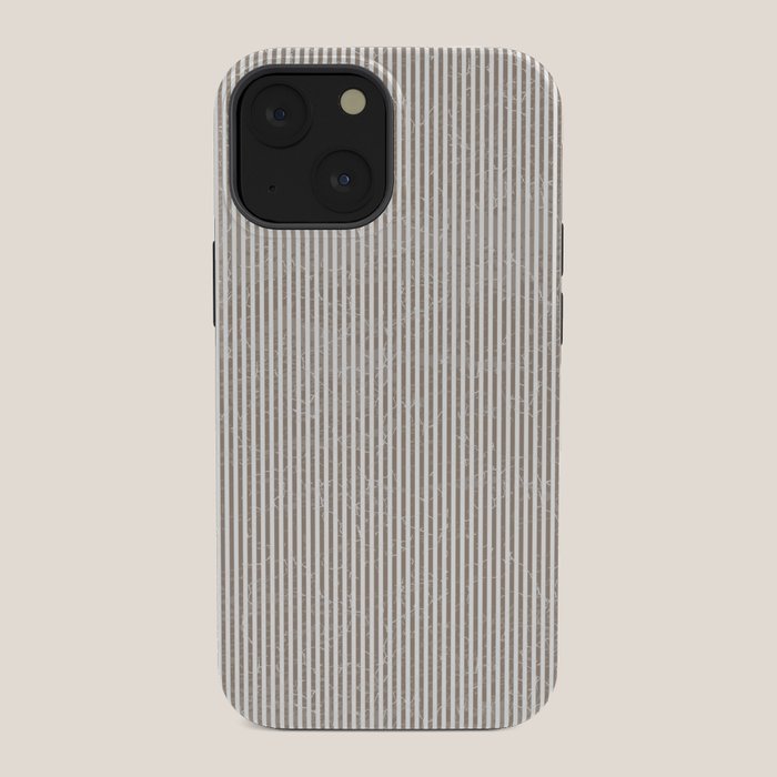 Cocoa Brown Tan Pinstripes iPhone Case Gallery Image 34