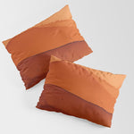 Burnt Orange Abstract Ombre Pillow Sham Gallery Image 1