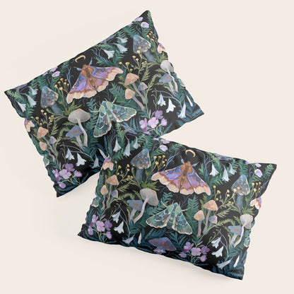 Sphinx Moth Moon Garden Pillow Sham Gallery Image 3
