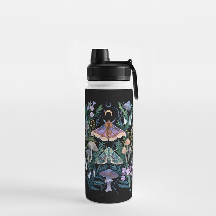 Sphinx Moth Moon Garden Water Bottle Gallery Image 2