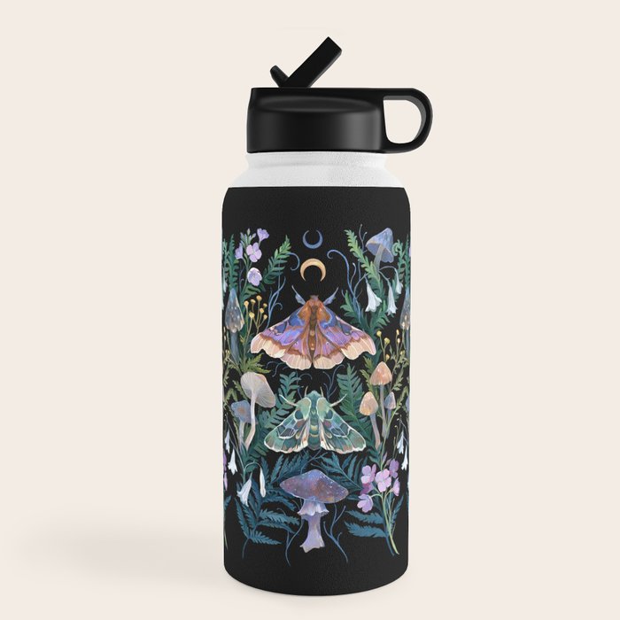 Sphinx Moth Moon Garden Water Bottle Gallery Image 4