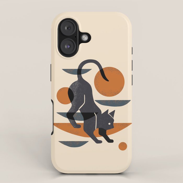 Cat At Play iPhone Case Gallery Image 1