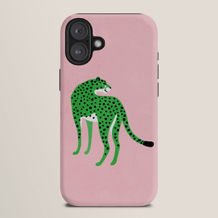 The Stare 2: Tropical Green Cheetah Edition iPhone Case Gallery Image 10