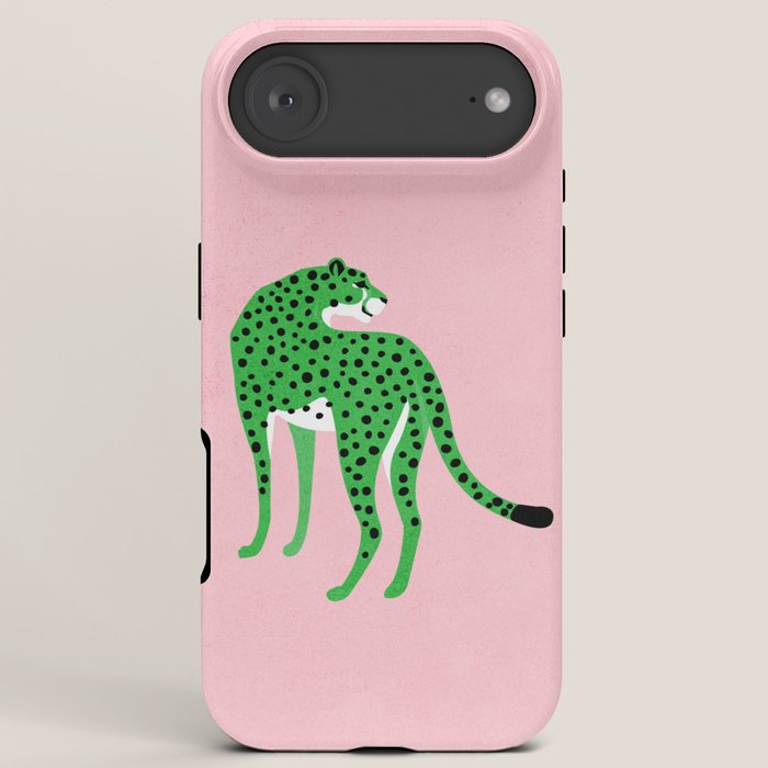 The Stare 2: Tropical Green Cheetah Edition iPhone Case Gallery Image 6