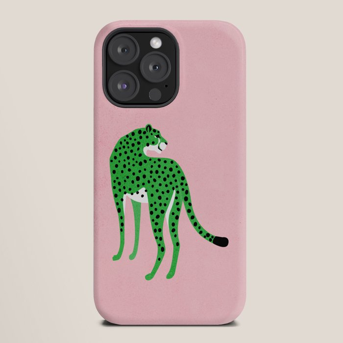 The Stare 2: Tropical Green Cheetah Edition iPhone Case Gallery Image 20