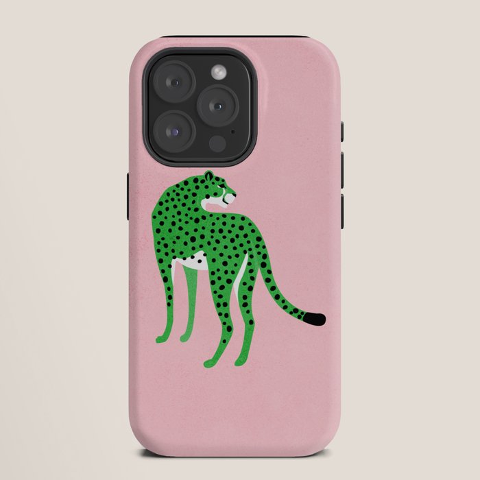 The Stare 2: Tropical Green Cheetah Edition iPhone Case Gallery Image 11