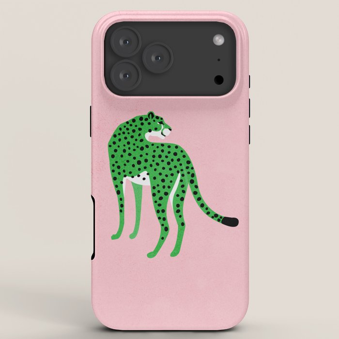 The Stare 2: Tropical Green Cheetah Edition iPhone Case Gallery Image 8