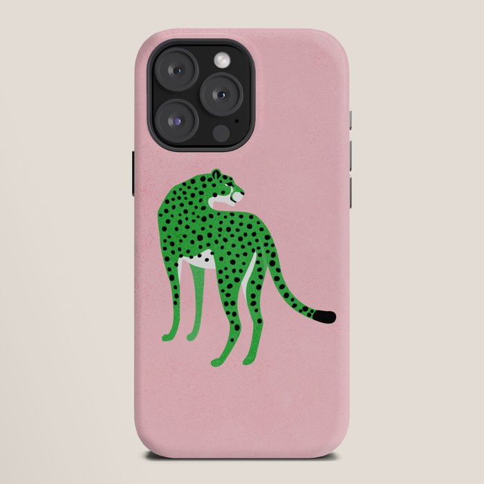 The Stare 2: Tropical Green Cheetah Edition iPhone Case Gallery Image 12
