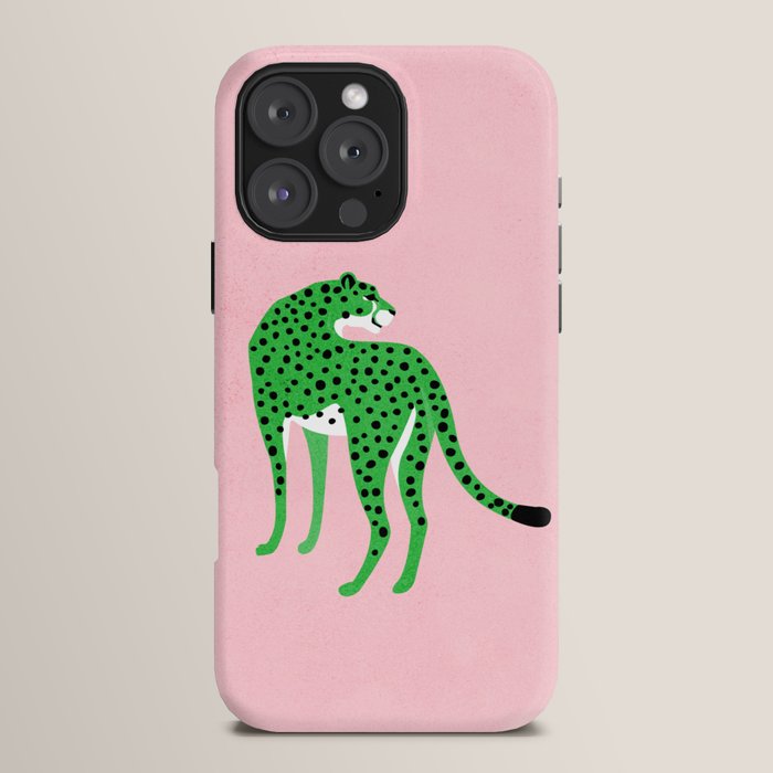 The Stare 2: Tropical Green Cheetah Edition iPhone Case Gallery Image 16