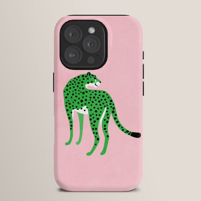The Stare 2: Tropical Green Cheetah Edition iPhone Case Gallery Image 15
