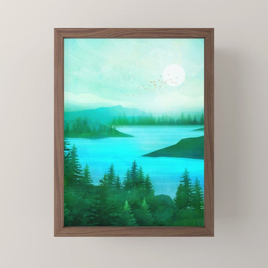 Lake Morning Mini Art Print Gallery Image 2