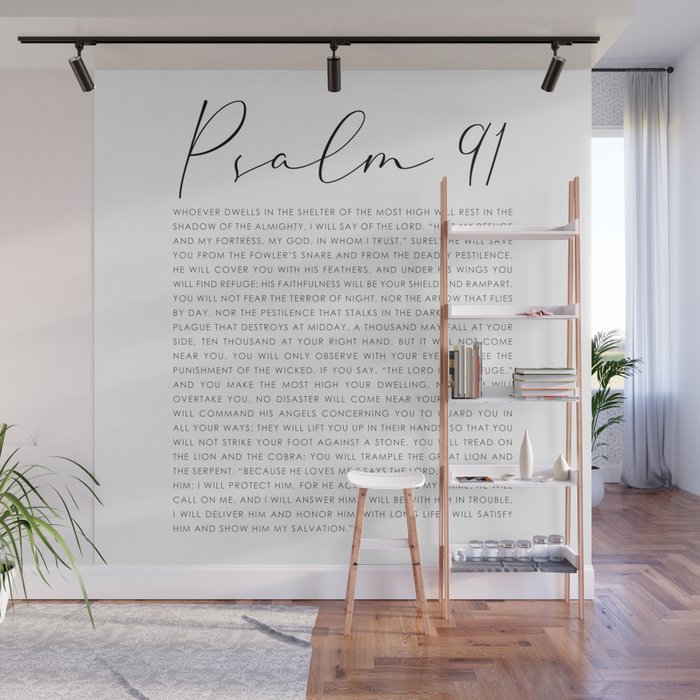 Psalm 91 Whoever dwells in the shelter of the Most High Wall Mural Gallery Image 1