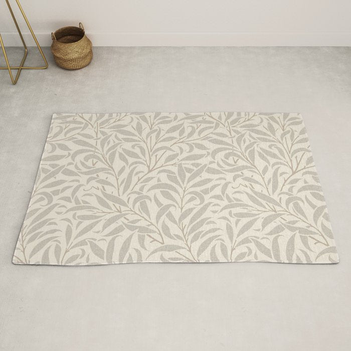 William Morris Willow Bough Ecru Silver Rug Gallery Image 2