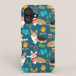 Corgi camping marshmallow roasting corgis outdoors nature dog lovers iPhone Case Gallery Image 1