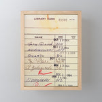Library Card 23322 Mini Art Print Gallery Image 1