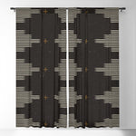 Southwestern Minimalist Black & White Window Curtain Gallery Image 1