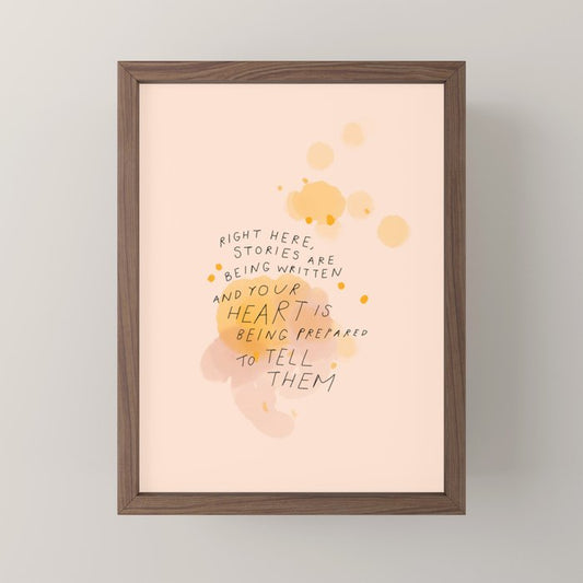 "Right Here, Stories Are Being Written" Mini Art Print Gallery Image 2