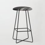 Wavy Black and Beige 13 Stool Gallery Image 1
