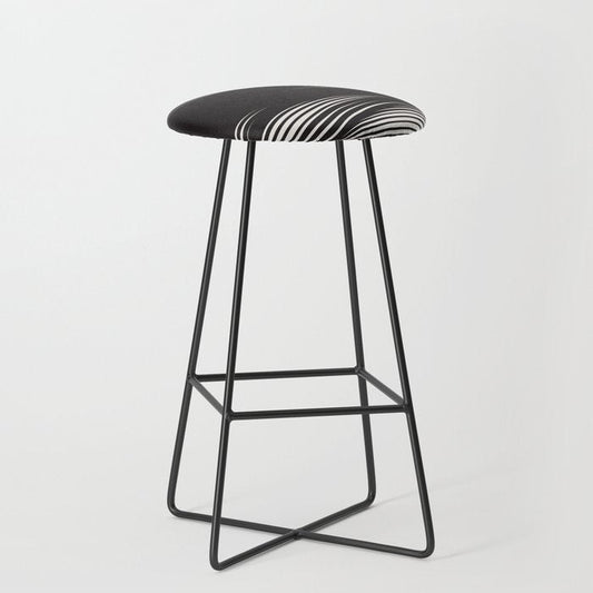 Wavy Black and Beige 13 Stool Gallery Image 1