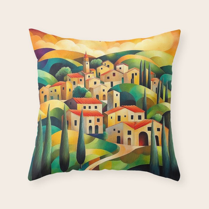 Eternal Tuscany Throw Pillow Gallery Image 1