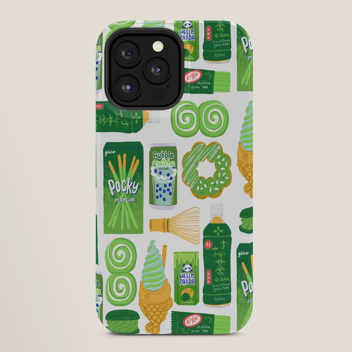 Matcha Green Tea Snacks iPhone Case Gallery Image 28