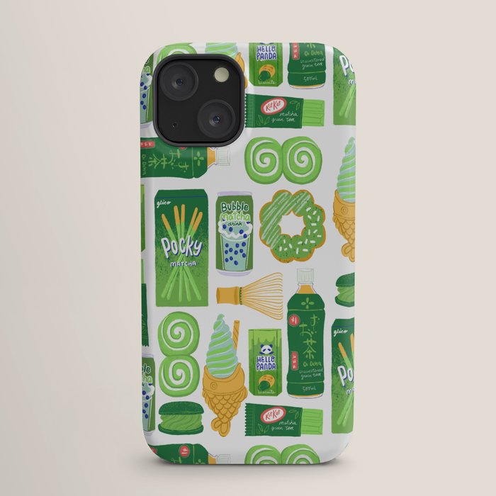 Matcha Green Tea Snacks iPhone Case Gallery Image 17