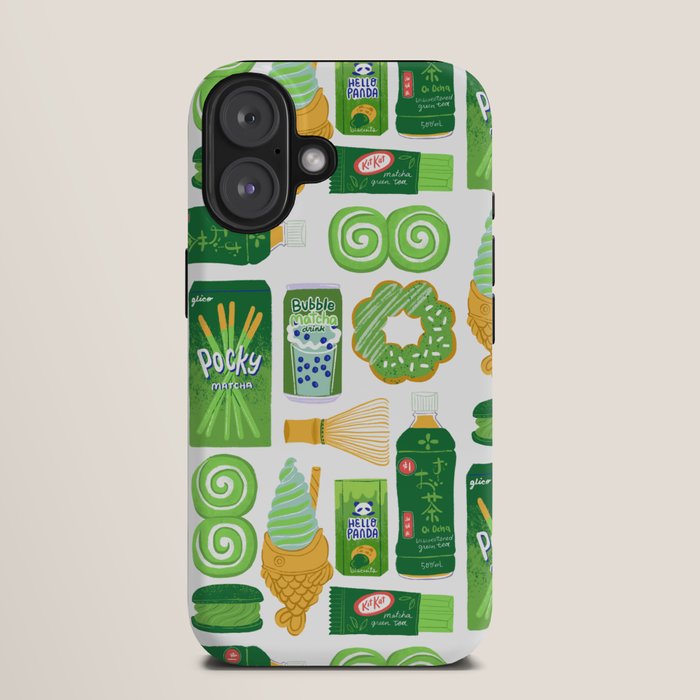 Matcha Green Tea Snacks iPhone Case Gallery Image 9