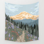 Mount Rainier National Park Wall Tapestry Gallery Image 1