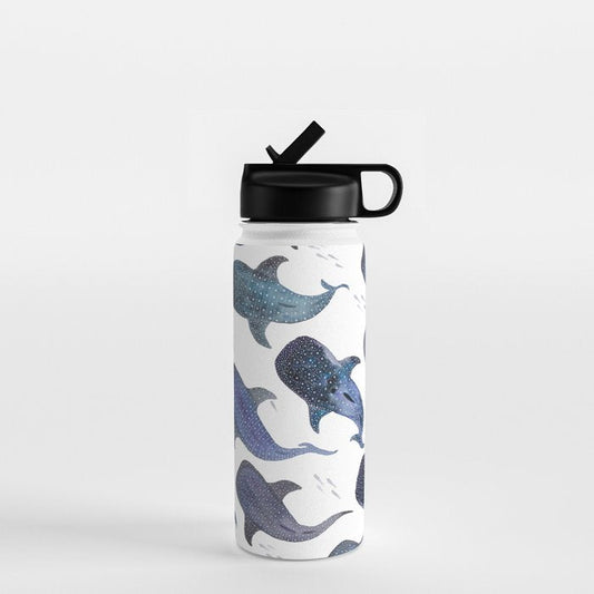 Whale Shark Pattern Party Water Bottle Gallery Image 1