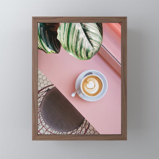Pink Latte Coffee Shop Mini Art Print Gallery Image 2