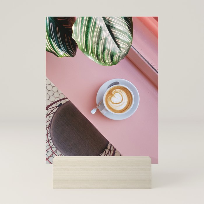 Pink Latte Coffee Shop Mini Art Print Gallery Image 5