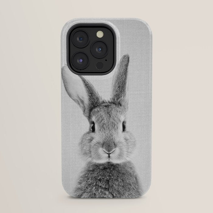 Rabbit - Black & White iPhone Case Gallery Image 31