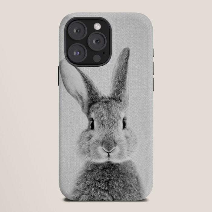 Rabbit - Black & White iPhone Case Gallery Image 12