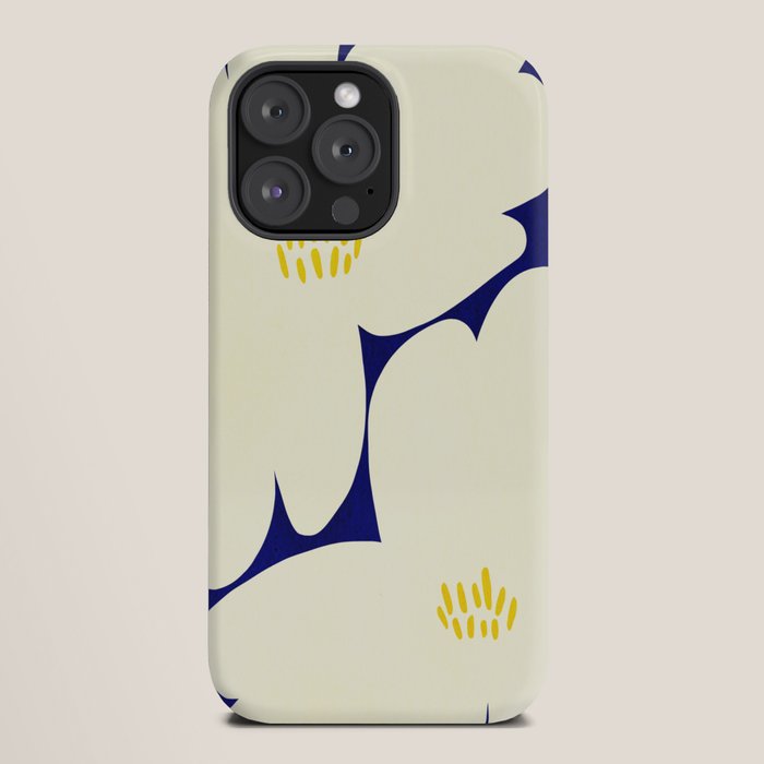 Abstract botanical 52-blue iPhone Case Gallery Image 20