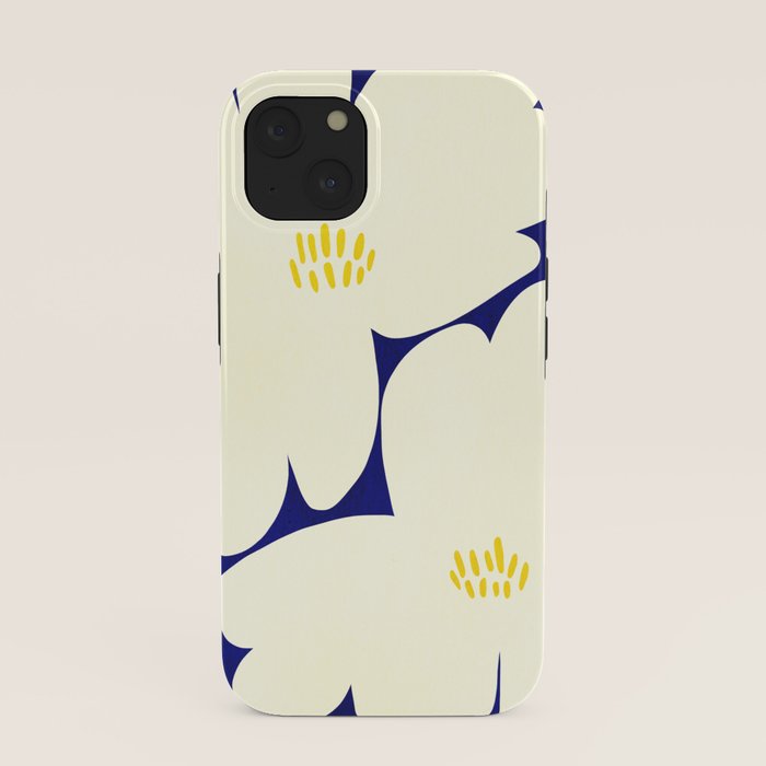 Abstract botanical 52-blue iPhone Case Gallery Image 37