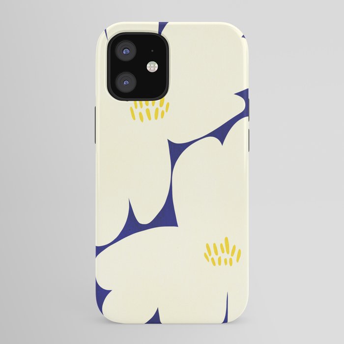 Abstract botanical 52-blue iPhone Case Gallery Image 41