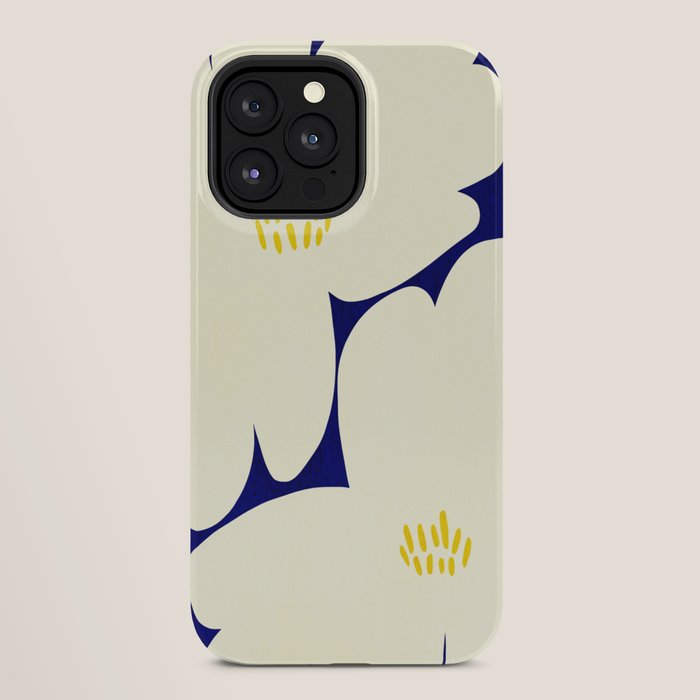Abstract botanical 52-blue iPhone Case Gallery Image 28