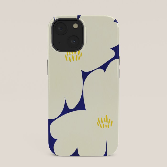Abstract botanical 52-blue iPhone Case Gallery Image 33