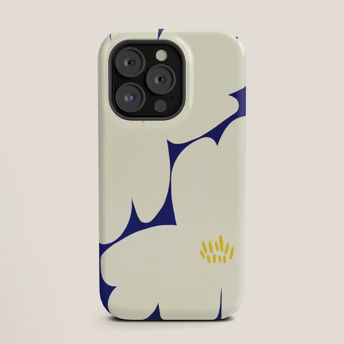 Abstract botanical 52-blue iPhone Case Gallery Image 19