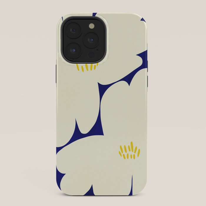 Abstract botanical 52-blue iPhone Case Gallery Image 36